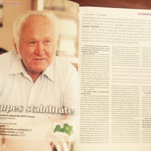 PKS Straupe žurnāla “Saimnieks” augusta numurā