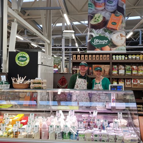 Durvis ir vēris Jauns Piena produktu veikals Jūrmalā, Raiņa ielā 112B, T/C Līgo bazārs