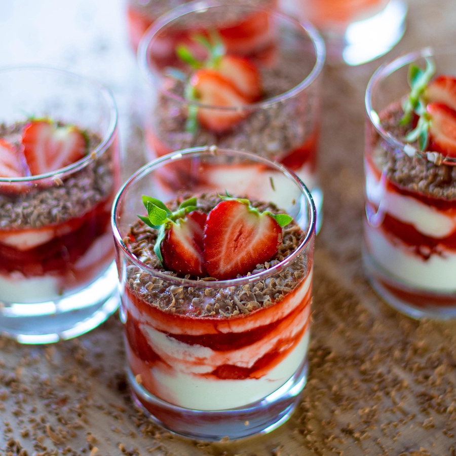 Deserts mammai (Coppa alle fragole e ricotta)