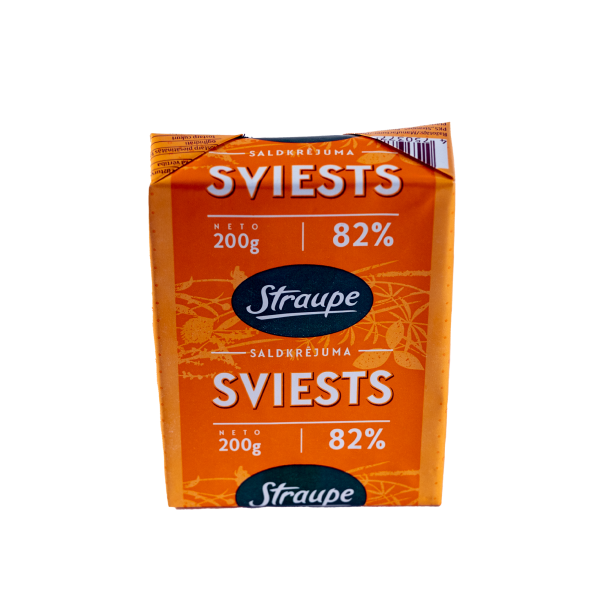 Saldkrējuma sviests “Straupe” 82%
