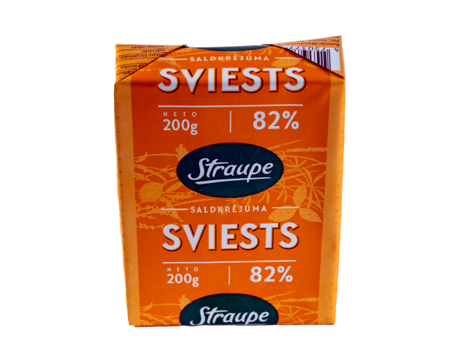 Saldkrējuma sviests “Straupe” 82%