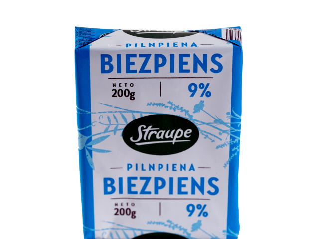 Pilnpiena biezpiens 9%