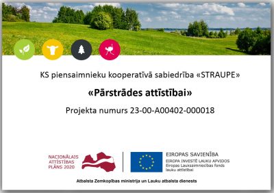 Projekts „Pārstrādes attīstībai”
