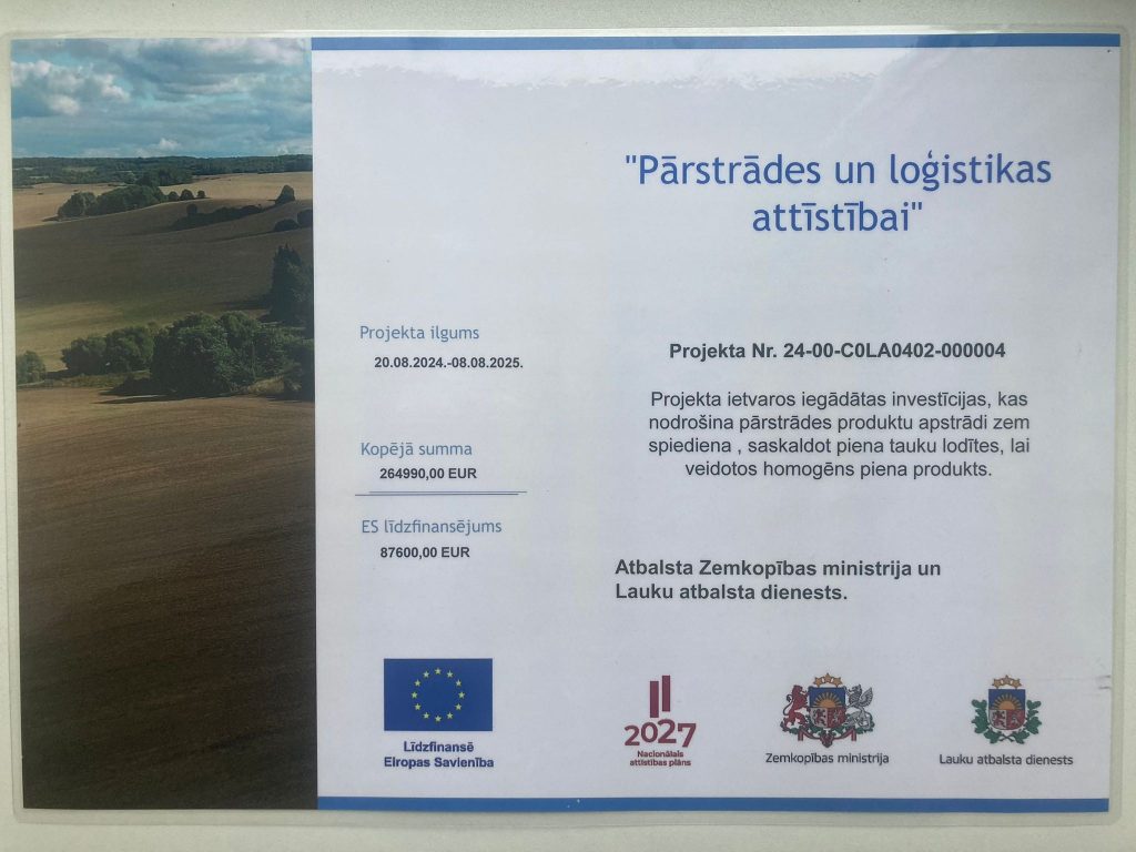 Pārstrādes un loģistikas attīstība