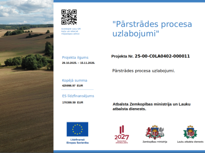 Pārstrādes procesa uzlabojumi